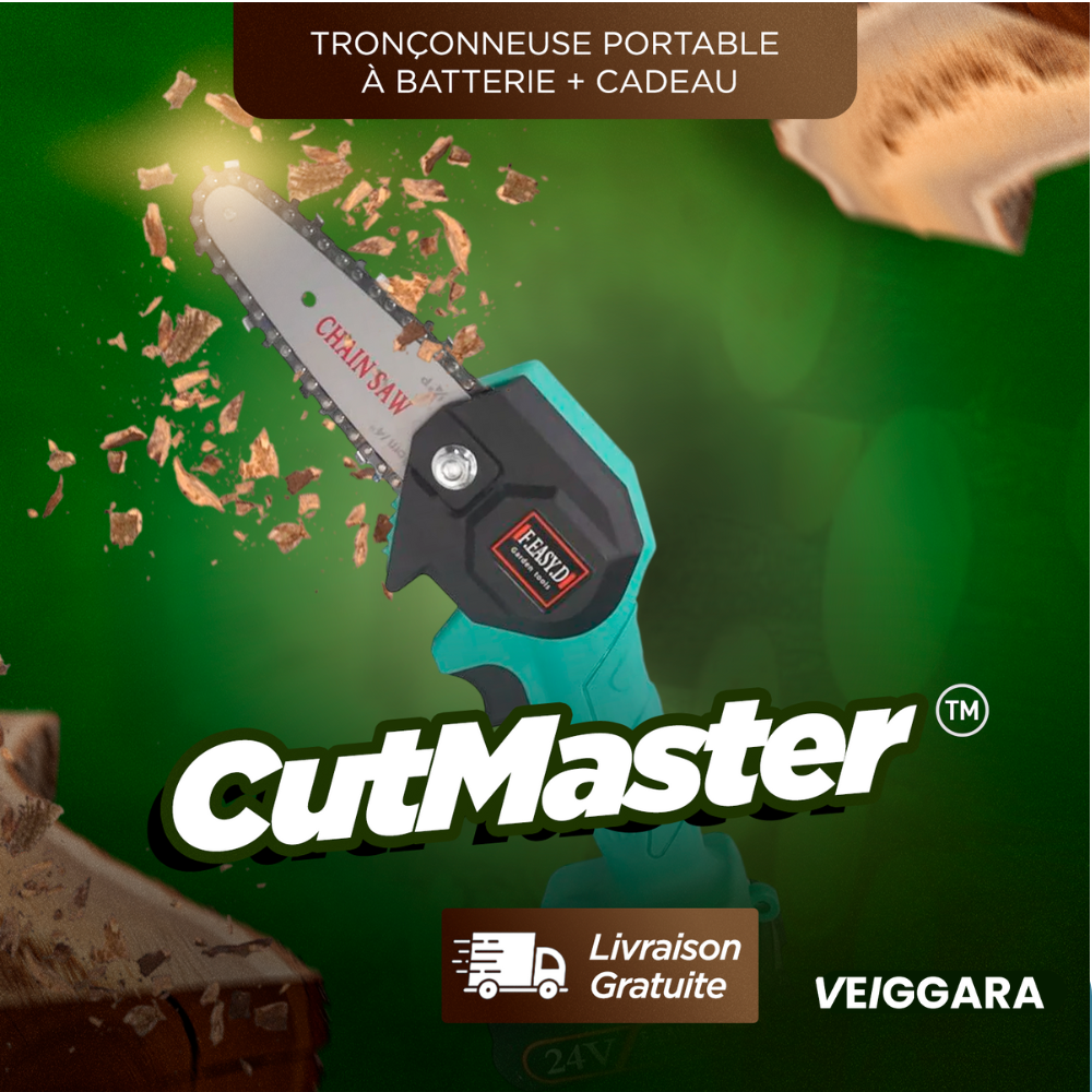 CutMaster™️ - Tronçonneuse portable à batterie + cadeau