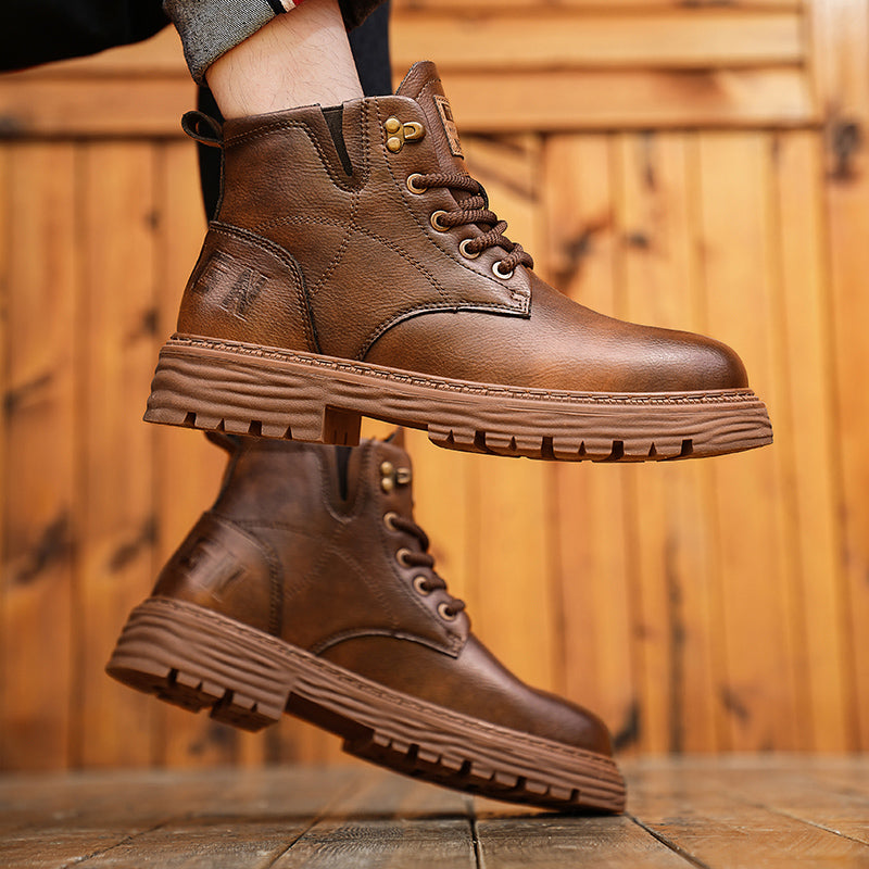 VEIGGARA | MartinBoots - Bottes en cuir véritable de qualité supérieure pour hommes