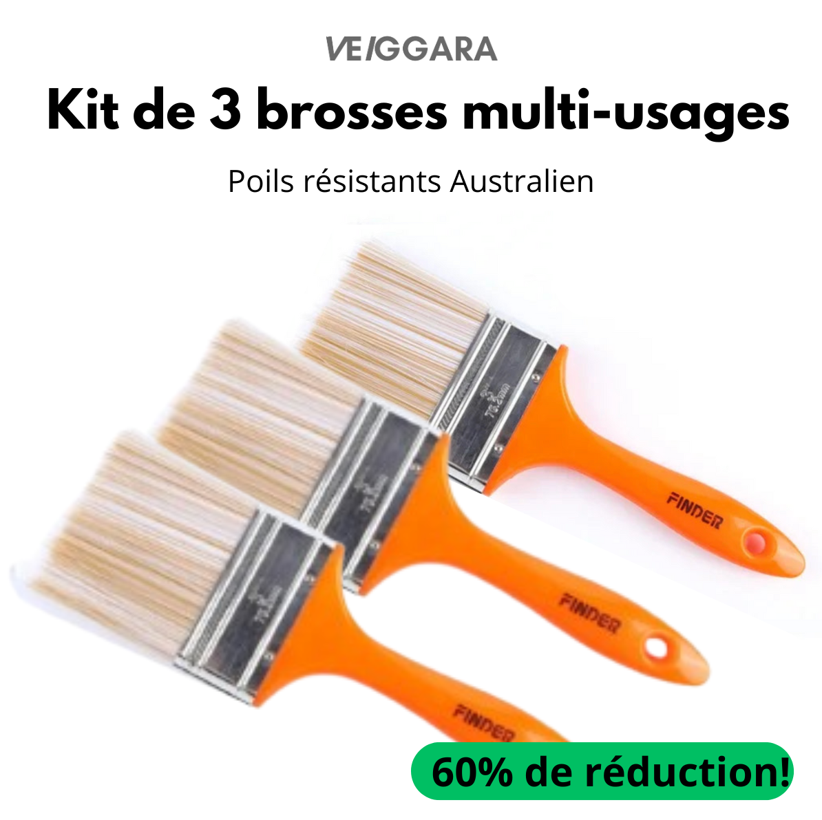 Offre: Kit de 3 brosses premium